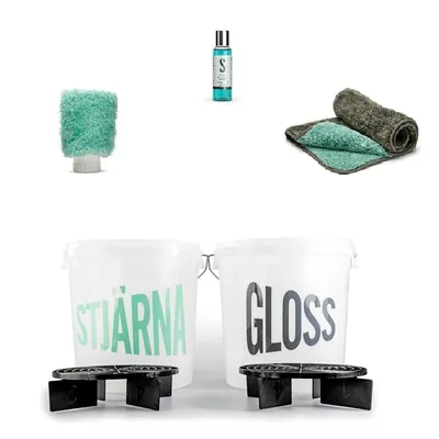 Pack Lavage Ultime — Mitt + microfibre + shampoo