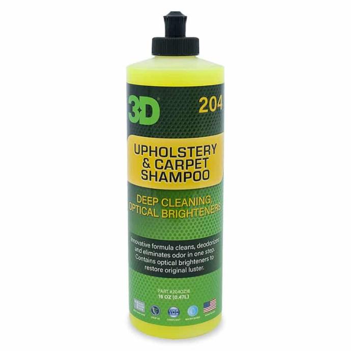 [204OZ16] Upholstery & Carpet Shampoo – Shampoing Tissus – 3D Car Care (473ml)