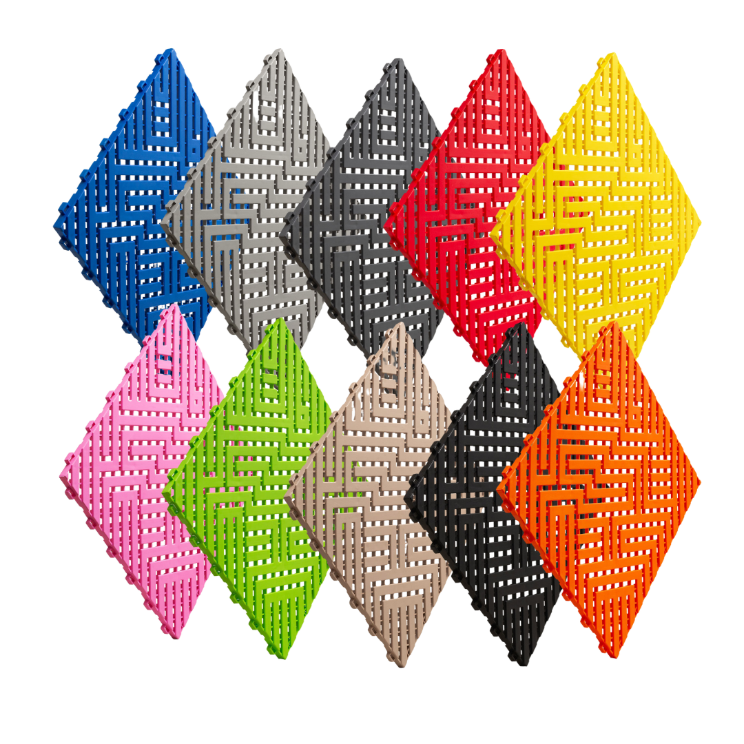 Dalles de sol clipsable pour garage