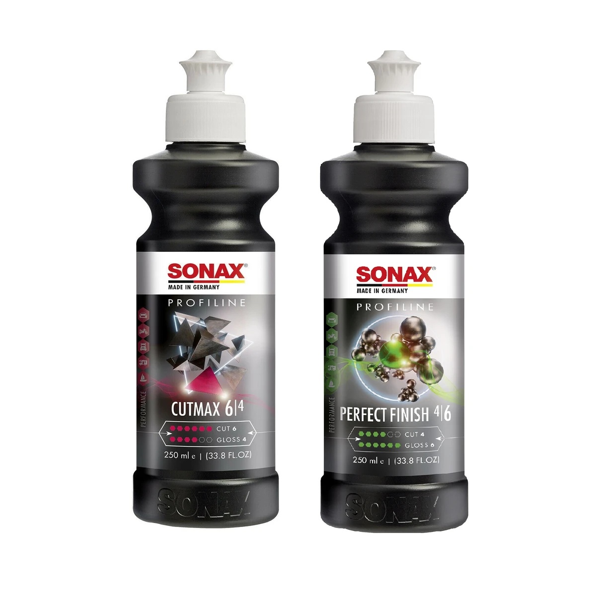 [PACK-SONAX-CUT+FIN-250ML] Kit Polish Sonax Profiline Cutmax + Perfect Finish 250ML